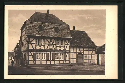 AK Unkel am Rhein, Fachwerkhaus v. Jahre 1738, Kirchstrasse 20, Am Markt