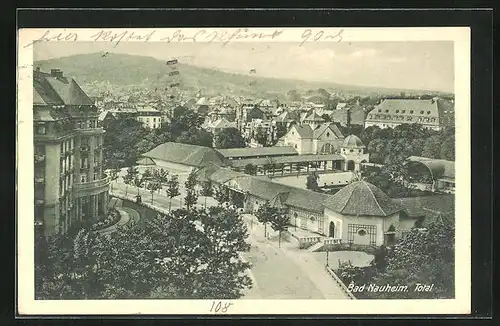 AK Bad Nauheim, Totalansicht mit Strassenpartie