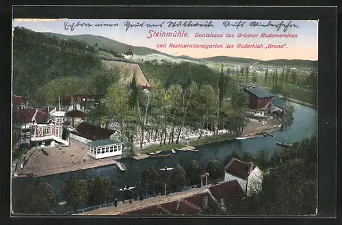 AK Steinmühle, Bootshaus des Brünner Rudervereines