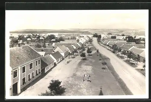 AK Mor. Písek, Strassenpartie aus der Vogelschau