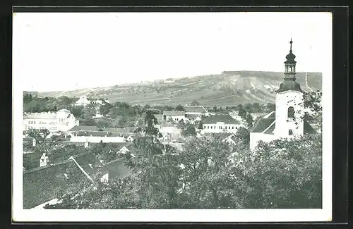 AK Steinitz, Blick auf Kirche und Berg