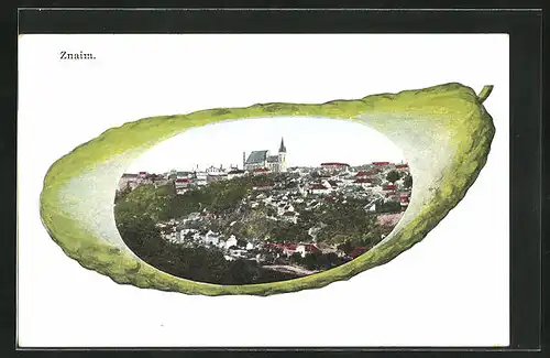 AK Znaim, Ortsansicht, Gurke