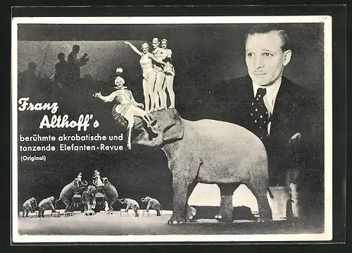 AK Althoff`s Elefanten im Zirkus