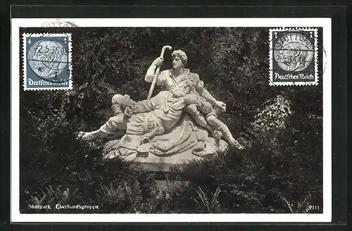 AK Stuttgart, Aufnahme von der Eberhardsgruppe