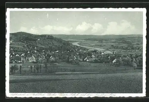 AK Vlotho an der Weser, Blick auf den Amthausberg