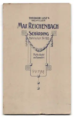 Fotografie Max Reichenbach, Schärding, Portrait bürgerlicher Herr mit grauem Vollbart