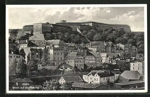 AK Glatz, Blick auf die Festung