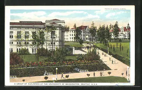 AK Seattle, WA, A Group of Buildings at the University of Washington
