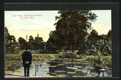 AK St. Louis, MO, Lily pond, Tower grove park