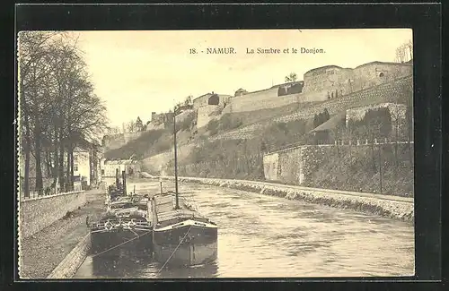 AK Namur, La Sambre et le Donjon