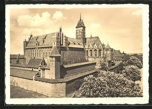 AK Marienburg / Malbork, Burgansicht von Südost