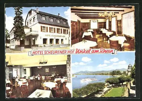 AK Unkel a. Rhein, Hotel Scheurener Hof