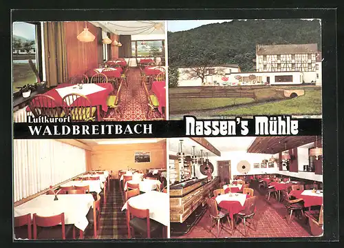 AK Waldbreitbach /Wied, Restaurant-Pension Nassen`s Mühle