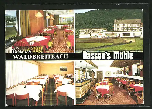 AK Waldbreitbach /Wied, Restaurant-Pension Nassen`s Mühle