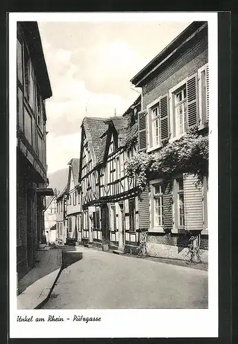 AK Unkel /Rhein, Strassenpartie an der Pülzgasse