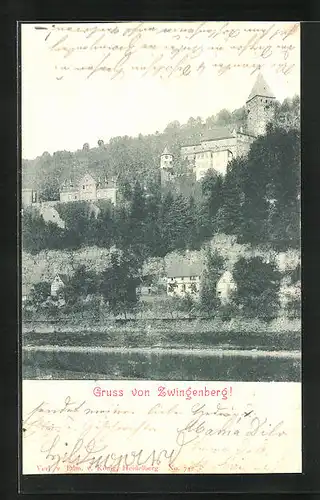 AK Zwingenberg, Blick auf die Burg