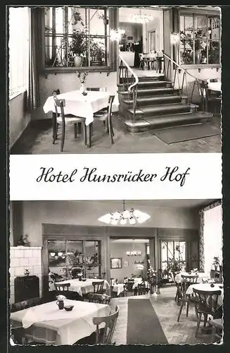 AK Boppard /Rhein, Hotel Hunsrücker Hof an der Steinstrasse 26/28