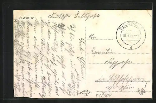 AK Austerlitz /Slavkov, Totalansicht aus der Vogelschau, Panorama