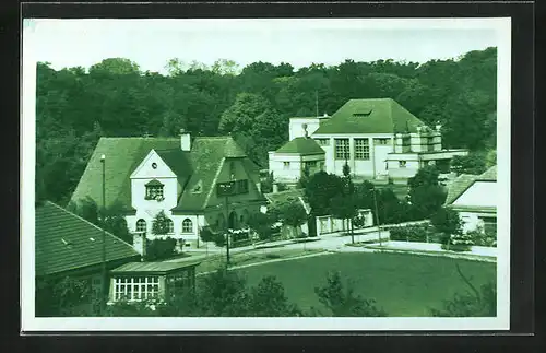 AK Veseli n. Mor., Strassenpartie am Waldstück