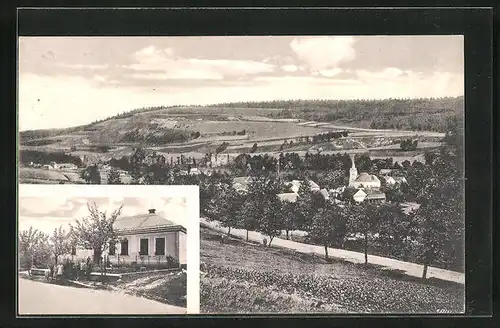 AK Zbraslavec u Kunstatu, Gebäudeansicht, Teilansicht