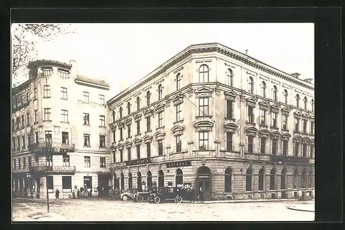 AK Brünn / Brno, Hotel Slavia, Kavarna-Restaurace, Anglo-American Club