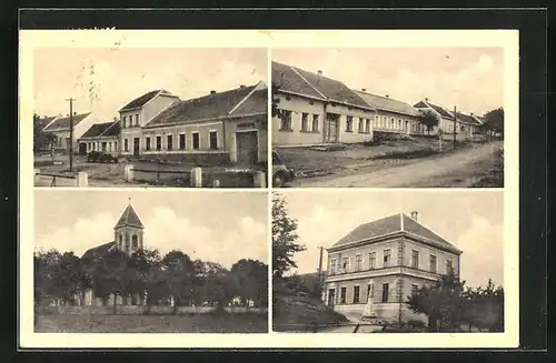 AK Prace u Slavkova, Historische Ortsaufnahmen