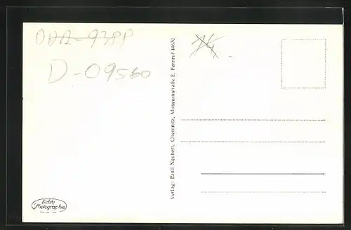 AK Oederan i. Sa., Strassenpartie an der Gr. Kirchgasse mit Geschäften