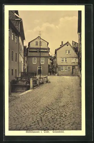 AK Mühlhausen i. Thür., Strasse am Entenbühl