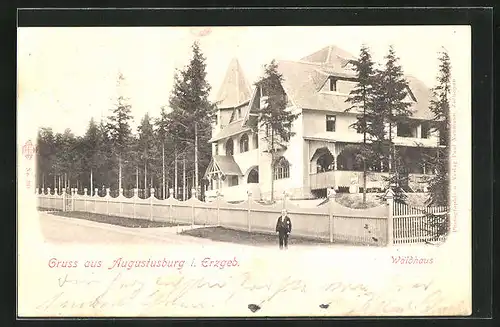 AK Augustusburg i. Erzgebirge, Hotel Waldhaus