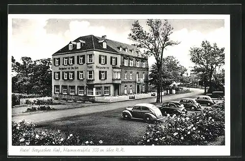 AK Flammersfeld im Westerwald, Hotel Bergischer Hof