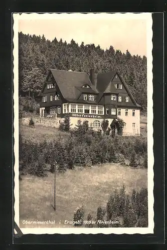 AK Oberwiesenthal /Erzgeb., Gasthaus 1858er Ferienheim