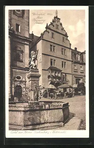 AK Hachenburg im Westerland, Hotel zur Krone