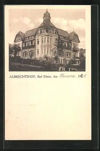 AK Bad Elster, Gasthaus Albrechtshof