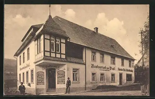 AK Neuhausen /Bez. Dresden, Restaurant zur Post