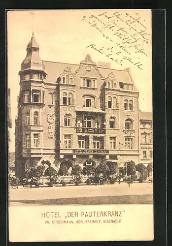 AK Eisenach, Hotel Der Rautenkranz