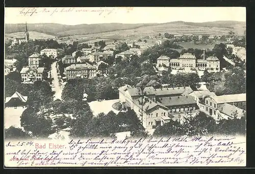 AK Bad Elster, Panoramaansicht der Ortschaft