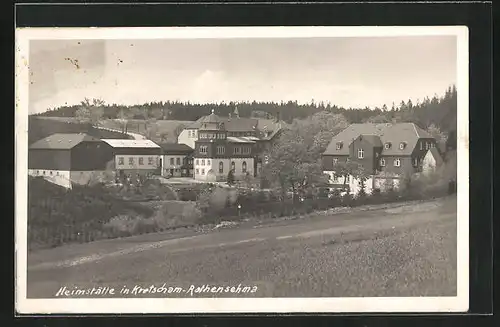 AK Kretscham-Rothensehma, Blick auf die Heimstätte