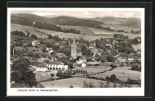 AK Wiehl i. Oberbergischen, Blick zur Kirche