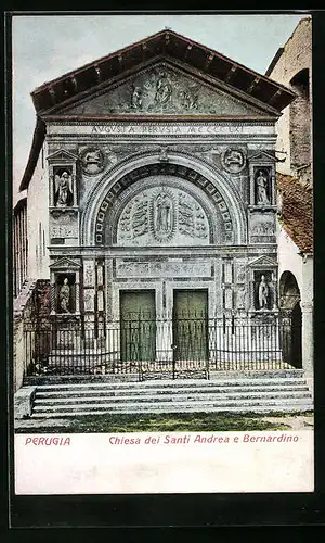 Relief-AK Perugia, Chiesa dei Santi Andrea e Bernardino