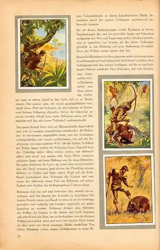 Sammelalbum 80 Bilder, Robinson Crusoe, Indianer, Jagd