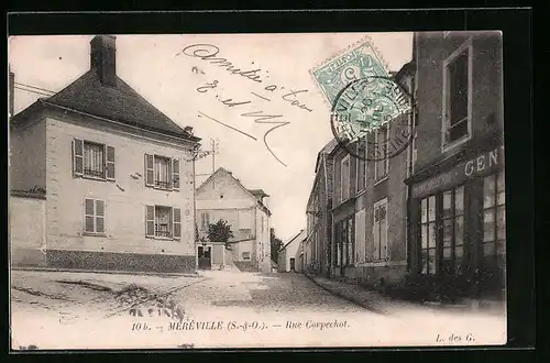 AK Méréville, Rue Corpechot