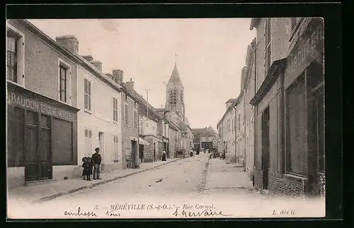 AK Méréville, Rue Carnot