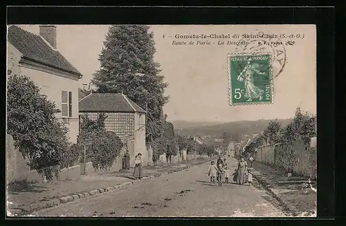 AK Gometz-le-Chatel, Route de Paris