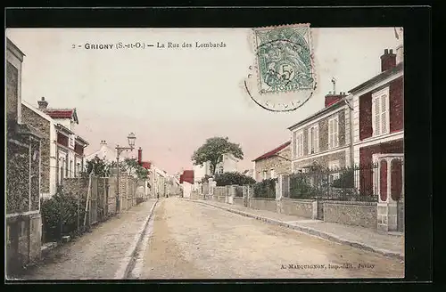 AK Grigny, La Rue des Lombards
