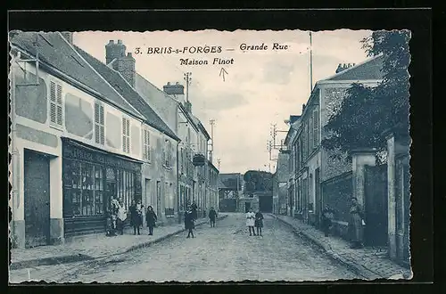 AK Briis-sur-Forges, Grande Rue, Maison Finot