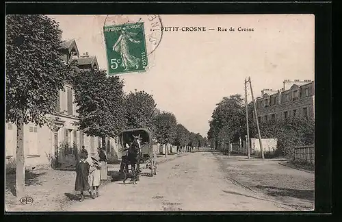 AK Petit-Crosne, Rue de Crosne