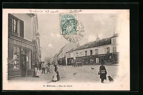 AK Bièvres, Rue de Paris
