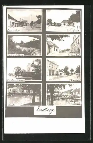 AK Erdberg, Znaimerstrasse, Marktplatz, Schulplatz