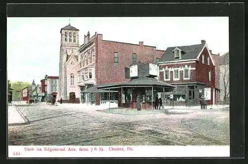 AK Chester, PA, View on Edgemond Ave from 7th St.