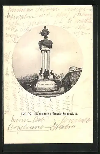 AK Torino, Monumento a Vittorio Emanuele II.